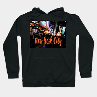 Times Square At Night Hoodie